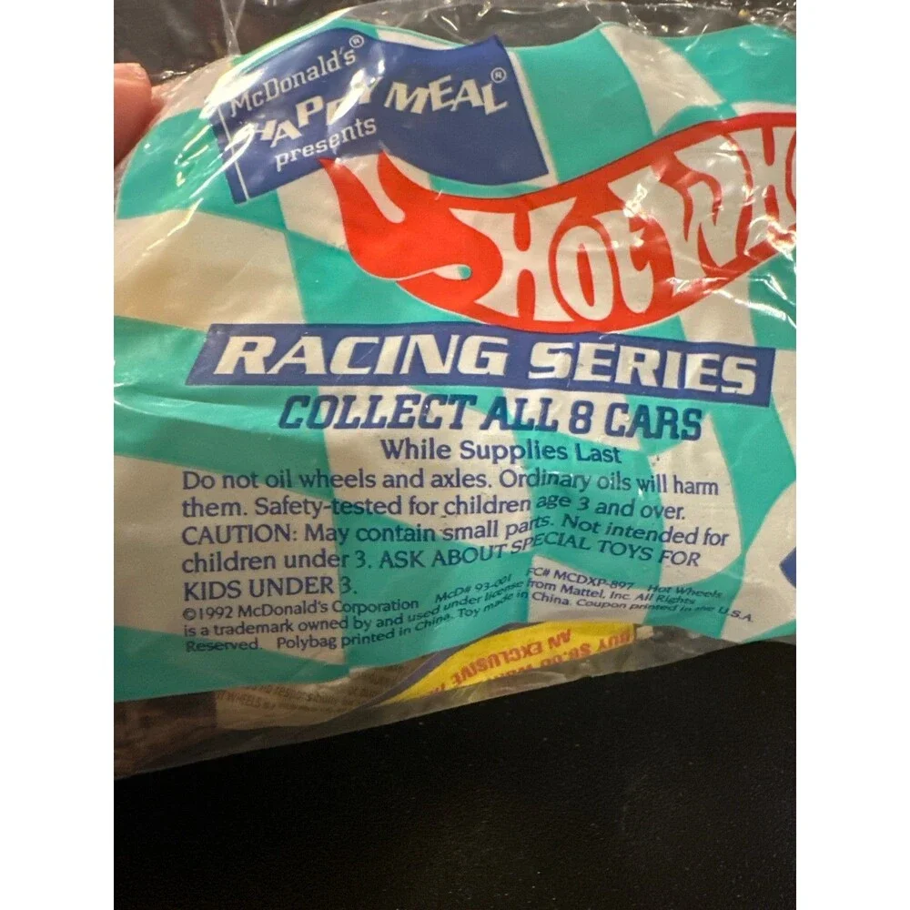 1993 McDonald's Hot Wheels Racing Series Dragster –‎ Factory Sealed Vintage Toy